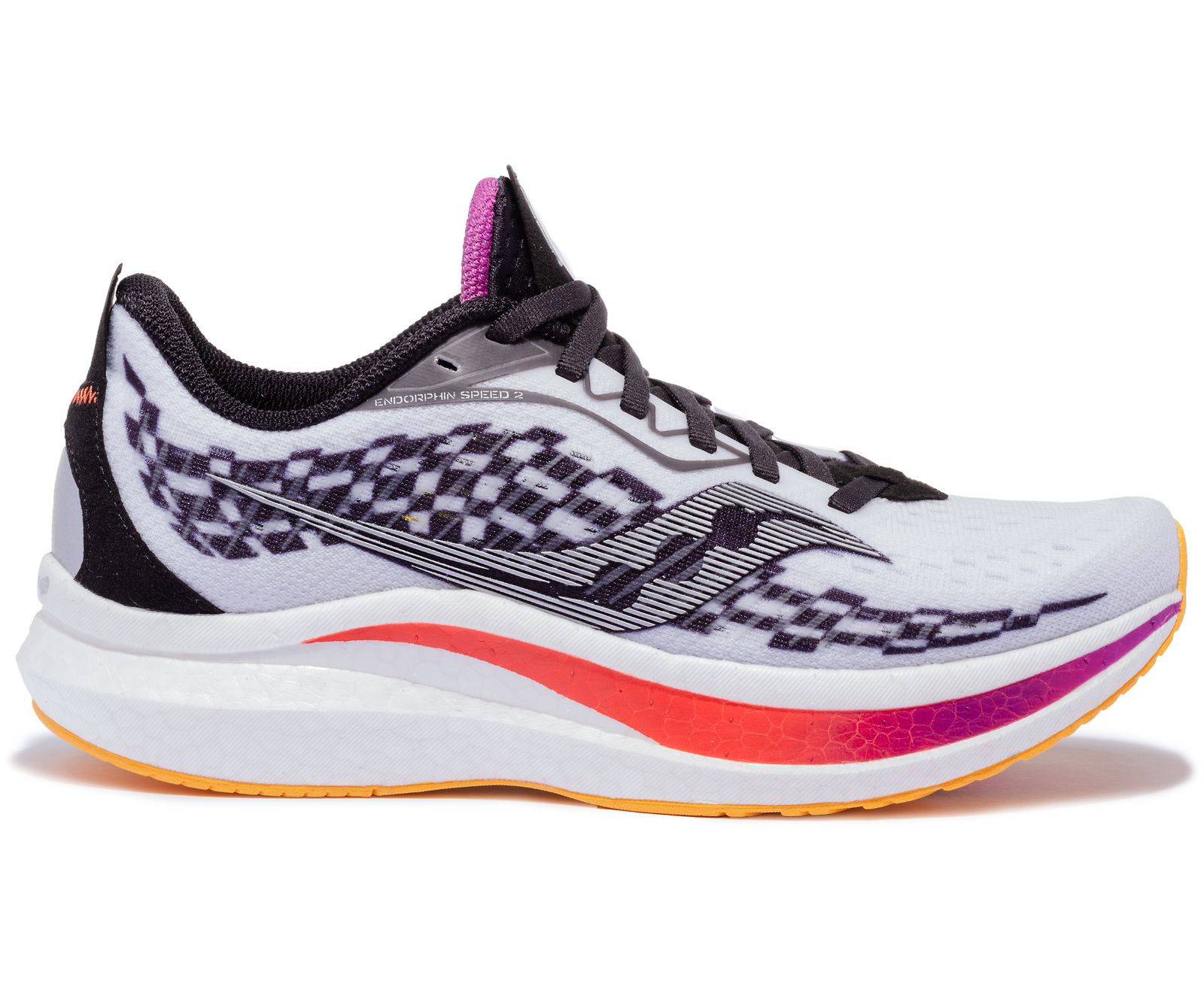 Saucony Endorphin Speed 2 Women\'s Running Shoes White / Black | Canada 121JPQJ